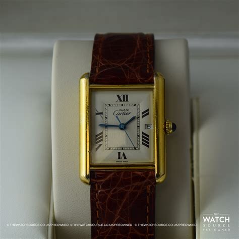 preowned cartier tank|cartier tank must preowned.